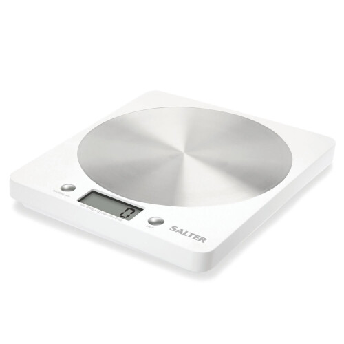 Salter Salter Slim Design Electronic Platform Digital Kitchen Food Scale - White, NEW