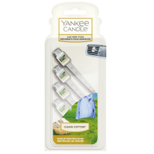Yankee Candle Vent Sticks Car Air Fresheners, Clean Cotton, 4 Counts