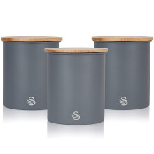 (Grey) Swan Nordic Set of 3 Storage Canisters