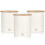 Swan (White) Swan Nordic Set of 3 Storage Canisters 1
