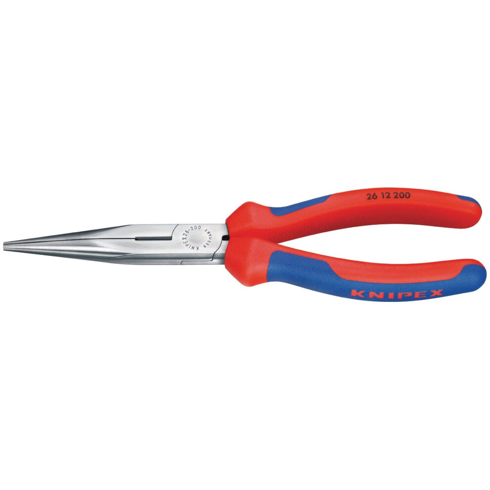Knipex 26 12 200 Snipe Nose Side Cutting Pliers (Stork Beak Pliers) 200mm