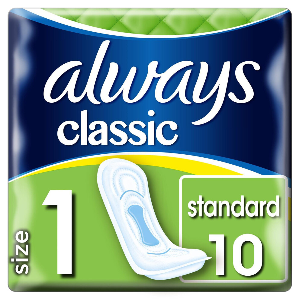 Always Classic Standard Pads Size 1 - 10 Pads