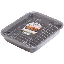 Baker & Salt Non-Stick 36cm Roast & Rack Roasting Dish Tray 10yr Guarantee