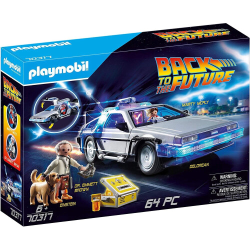 Playmobil 70317 Back to the Future DeLorean Playset 64PCs For Ages 6 and Above