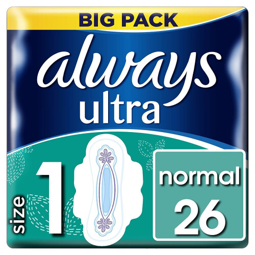 Always Always Ultra Normal With Wings Size 1 - 26 Pads