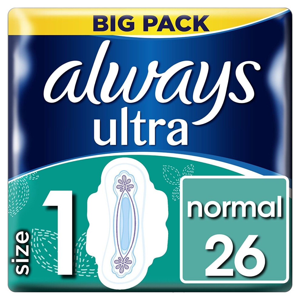 Always Ultra Normal With Wings Size 1 - 26 Pads