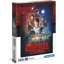 Clementoni - 39542 - Puzzle Stranger Things - 1000 Stukken - Gemaakt in Italië - Puzzels voor Volwassenen