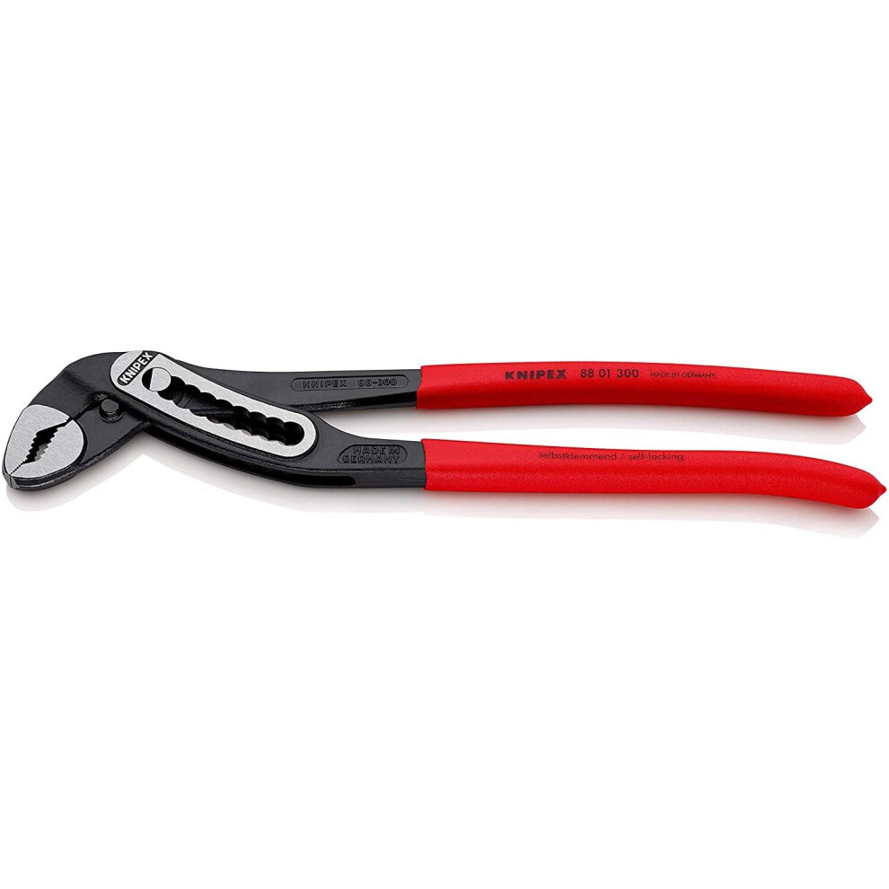 KNIPEX 88 01 300 Alligator Water Pump Pliers black atramentized with non-slip plastic coating 300 mm