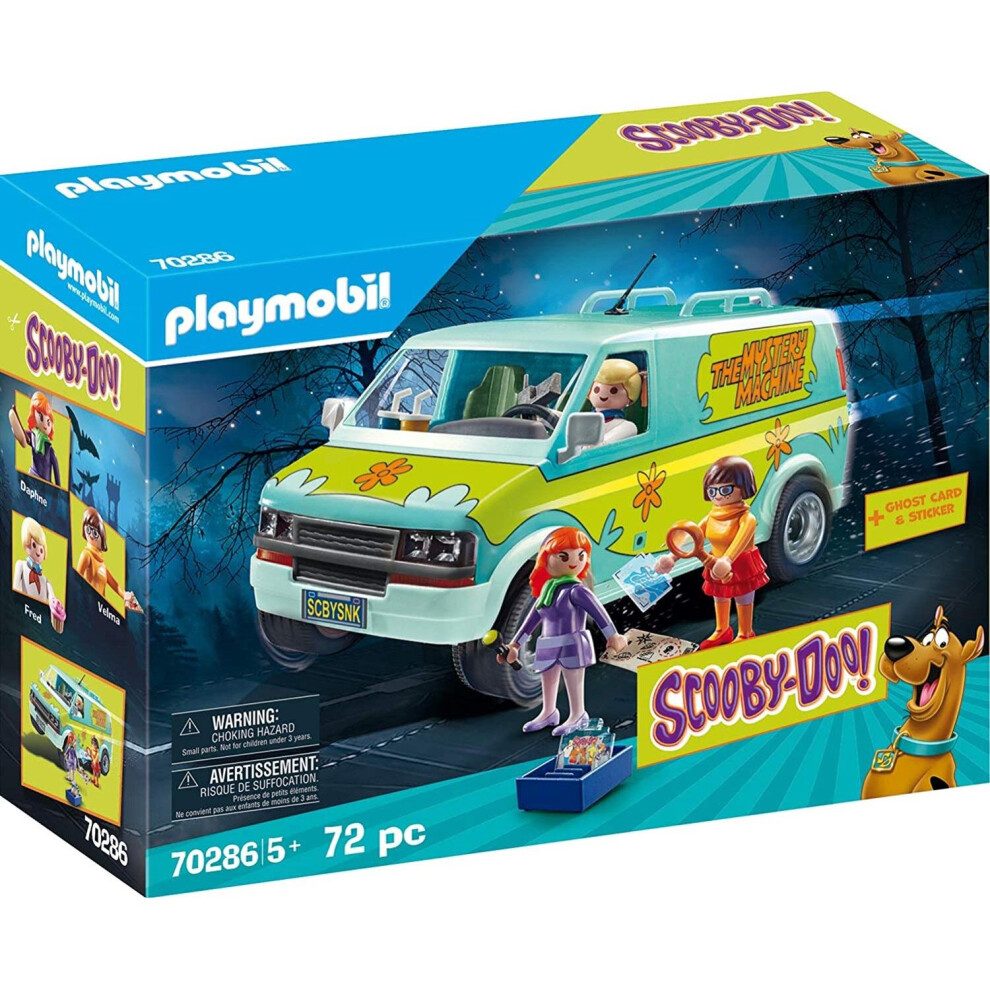 Playmobil 70286 Scooby-Doo Mystery Machine Playset 72Pcs For Ages 5 And Above
