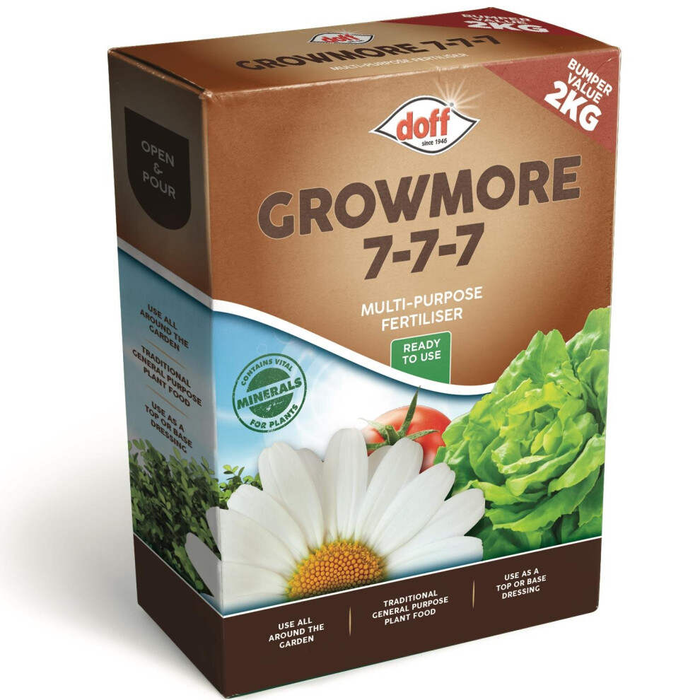 DOFF Growmore Ready To Use Fertiliser 2kg