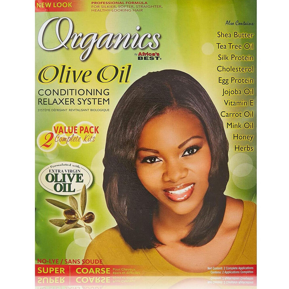Africa's Best Organics Olive Oil Relaxer Value Kit Super