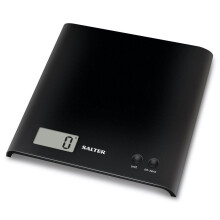 Salter Arc Electronic Digital Kitchen Scales Black 1066 Slim Design Easy Clean