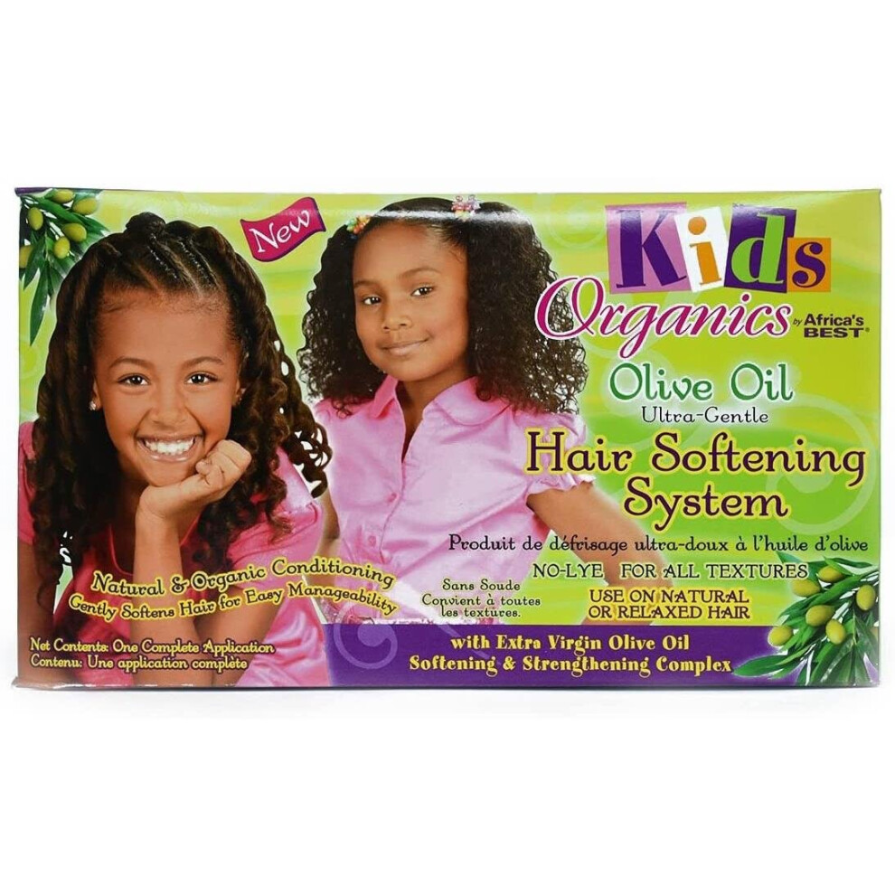 Africa's Best Organic Kids Olive Oil Hair Softening System Kit
