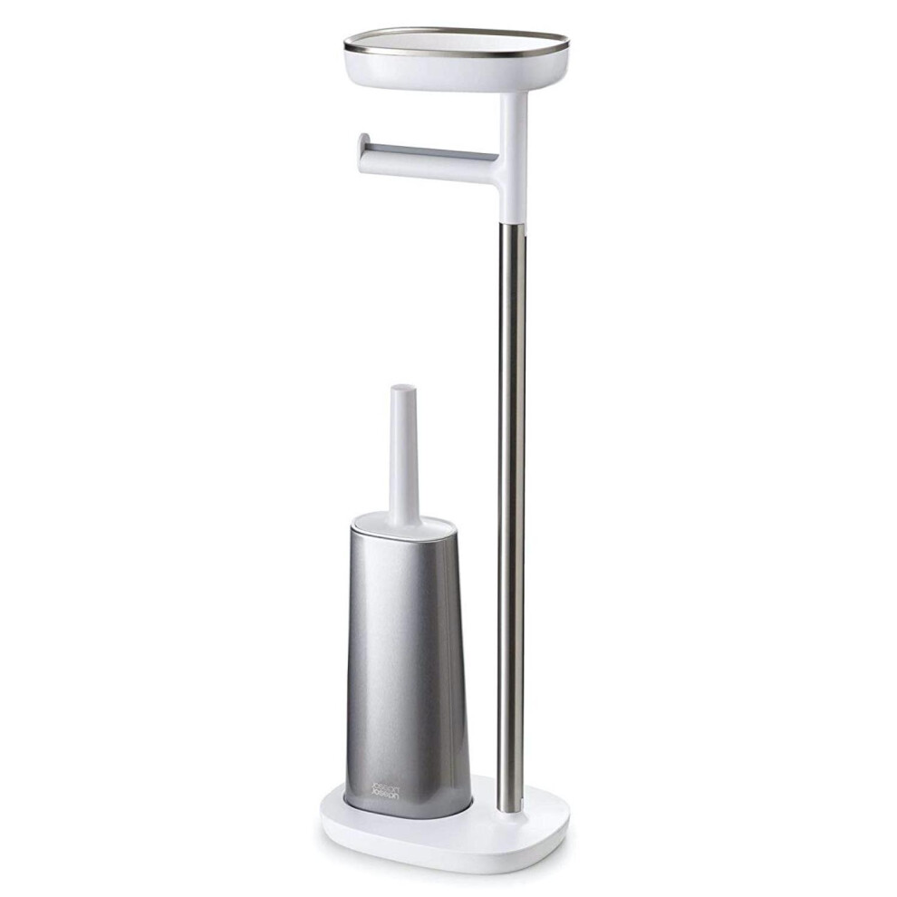 Joseph Joseph EasyStore Plus Standing Paper Holder with Flex Toilet Brush