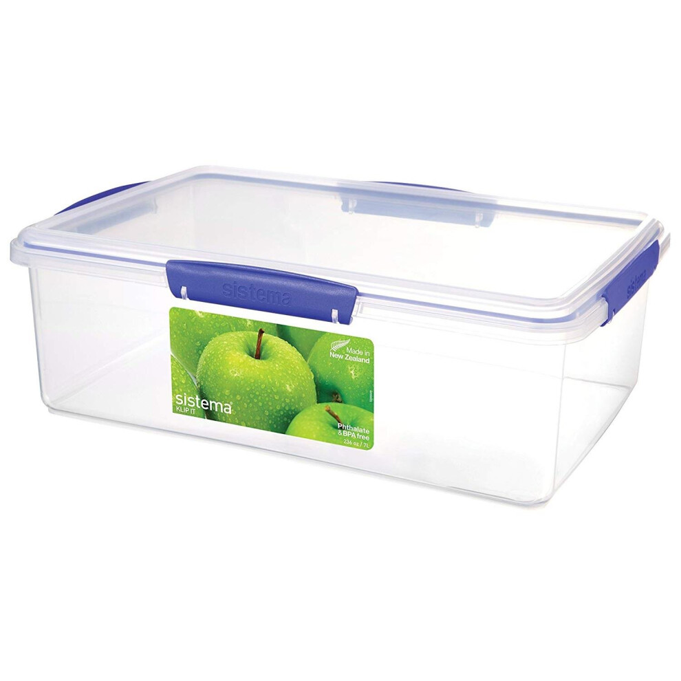 Sistema KLIP IT Food Storage Container, Blue Clips, 7 Litre