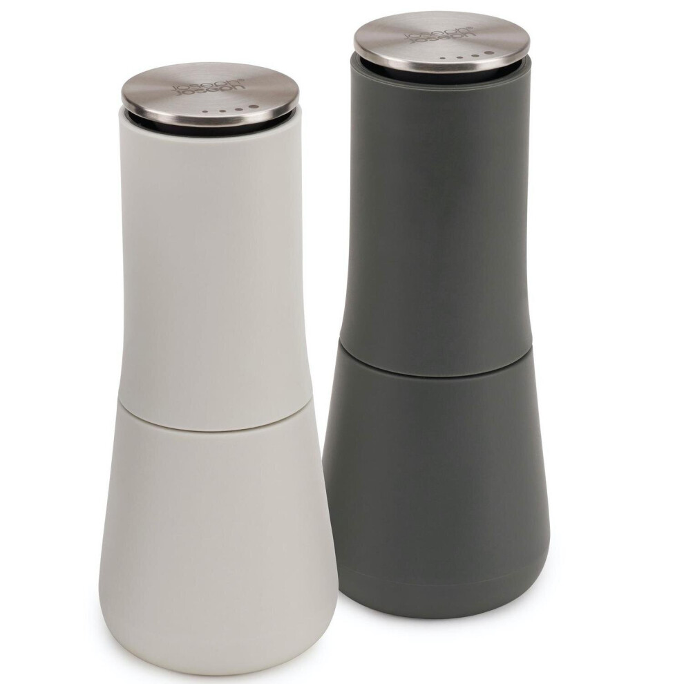 Joseph Joseph Milltop Non-Spill Salt and Pepper Mill Set, Multi