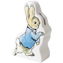 Beatrix Potter Ceramic Money Bank - Peter Rabbit Running
