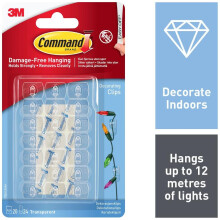 Command Indoor Outdoor Decorating Clips (Pack of 20)