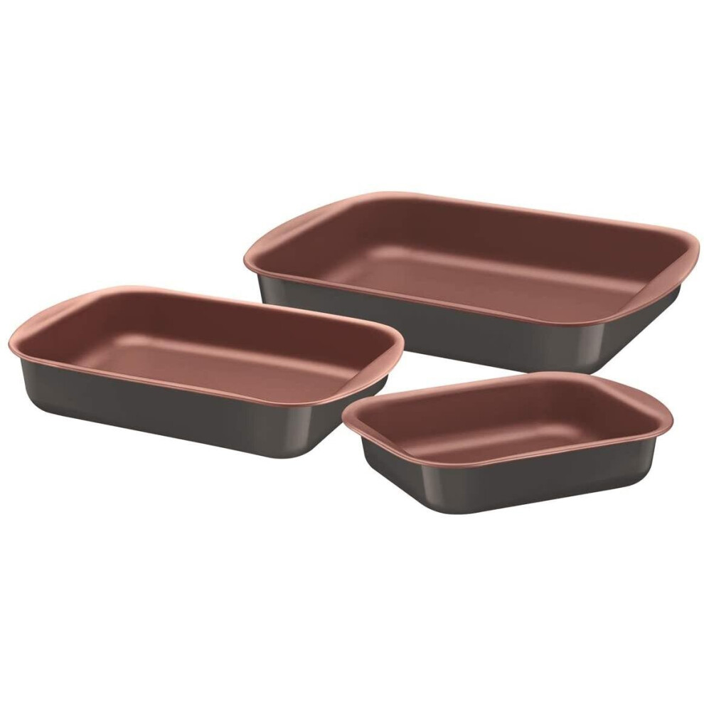 Tramontina Aluminum Roasting Pan Set, Copper