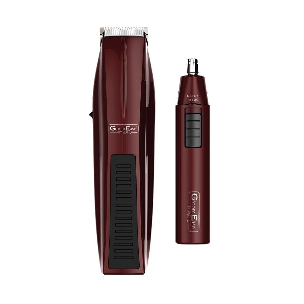 Wahl GroomEase Battery Beard & Trimmer Gift Set - Burgundy - 5537-7017