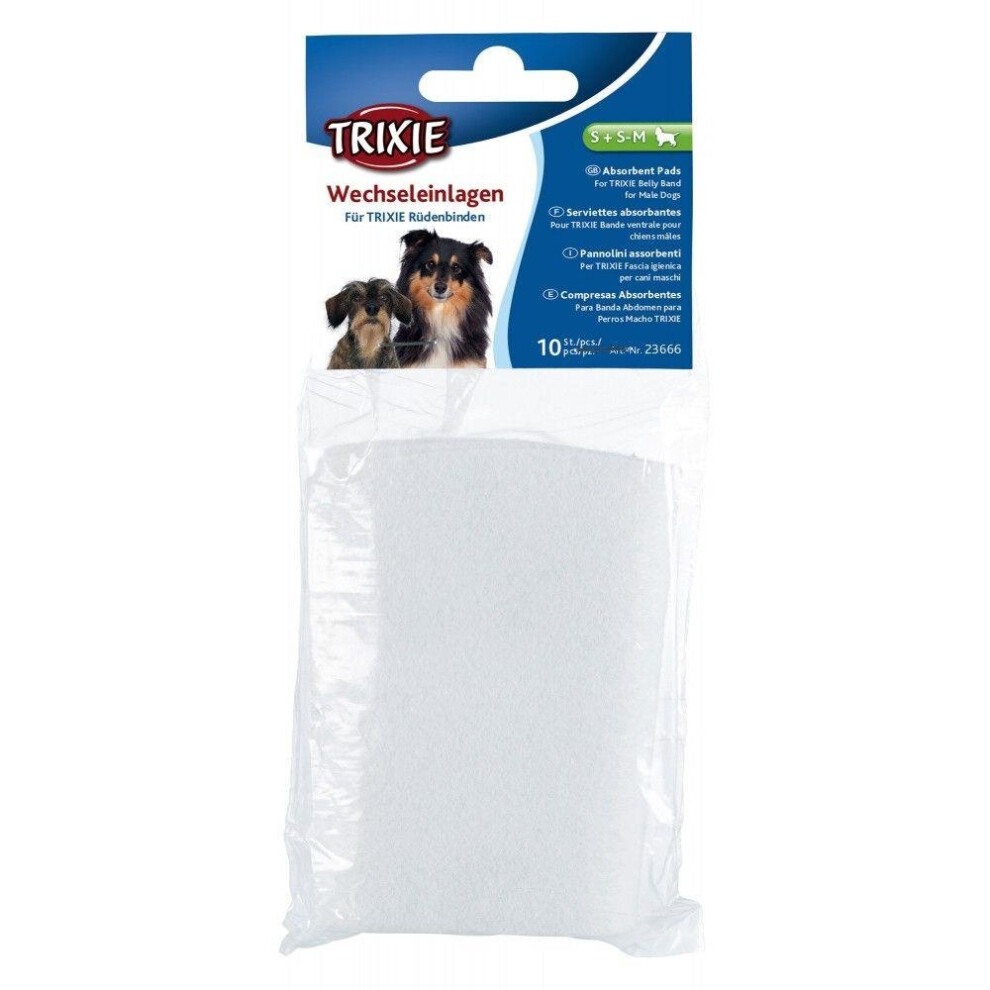 Trixie Belly Band Absorbent Pads for Male Dogs - S, S-M