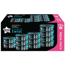 Refil de Fraldas Tommee Tippee para Twist & Click e Sangenic TEC, pacote com 12