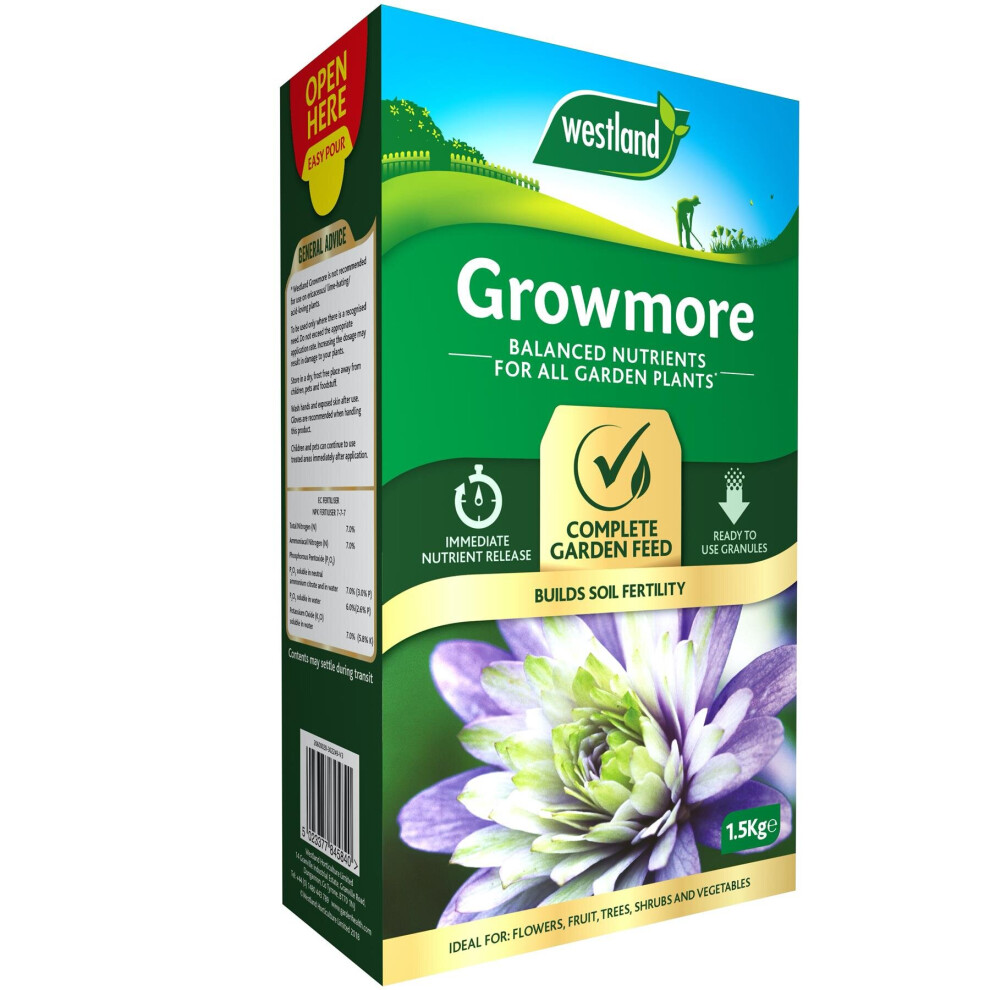 Westland Growmore Garden Fertiliser, 1.5 Kg