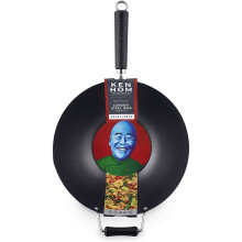 Ken Hom Excellence Non Stick Carbon Steel Wok 35cm [KH435001]