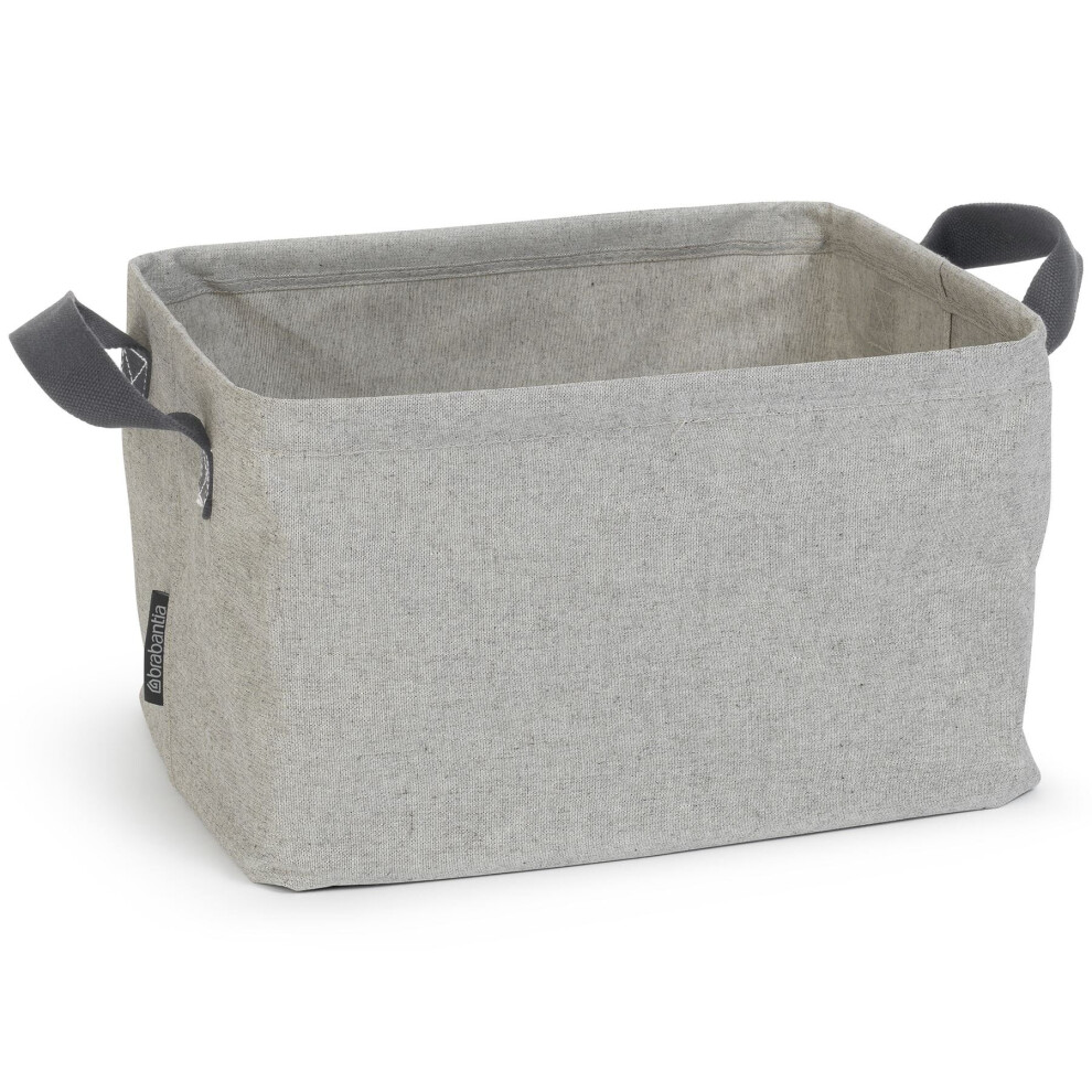 Brabantia - Foldable Laundry Basket - Compact Storage Box - Water Resistant Coating - Multi-Functional - Laundry Hamper - Bathroom - Collapsible Grey