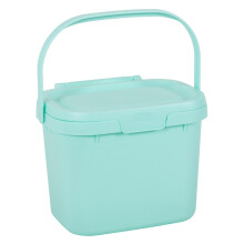 Addis Everyday Kitchen Food Waste Compost Caddy Bin, 4.5 Litre, Blue Haze
