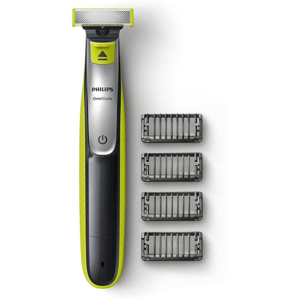 Philips Oneblade Shaver With Stubble Combs Size 4