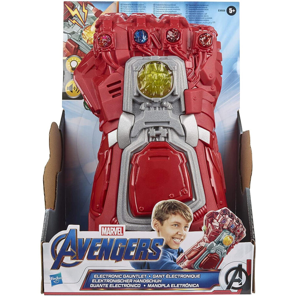 Avengers Marvel Avengers: Endgame Infinity Gauntlet Electronic Fist Roleplay Toy With Lights And Sounds Red