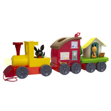 Bing's Lights and Sounds Train with Mini Playset With 2 Carriages And Front Lights For Ages 3+
