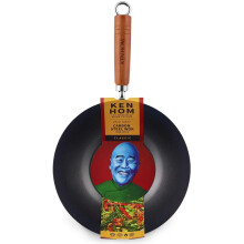 Ken Hom Classic Non-Stick Wok, Carbon Steel, Black, 27 cm
