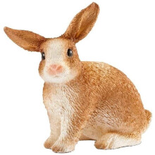 Schleich Farm World Rabbit Toy Figure Brown/White 3 To 8 Years 13827 13827