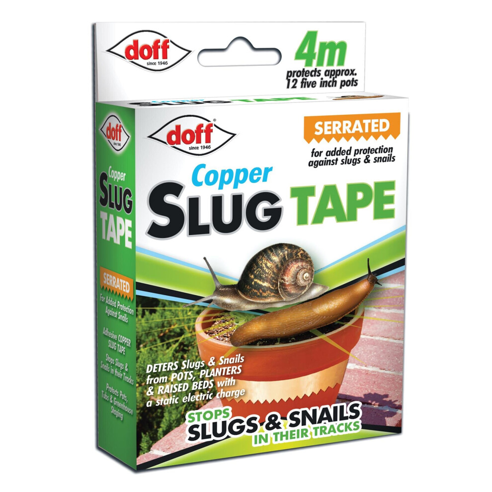 DOFF Slug & Snail Adhesive Copper Tape - CDU 4M DOFAM004DS
