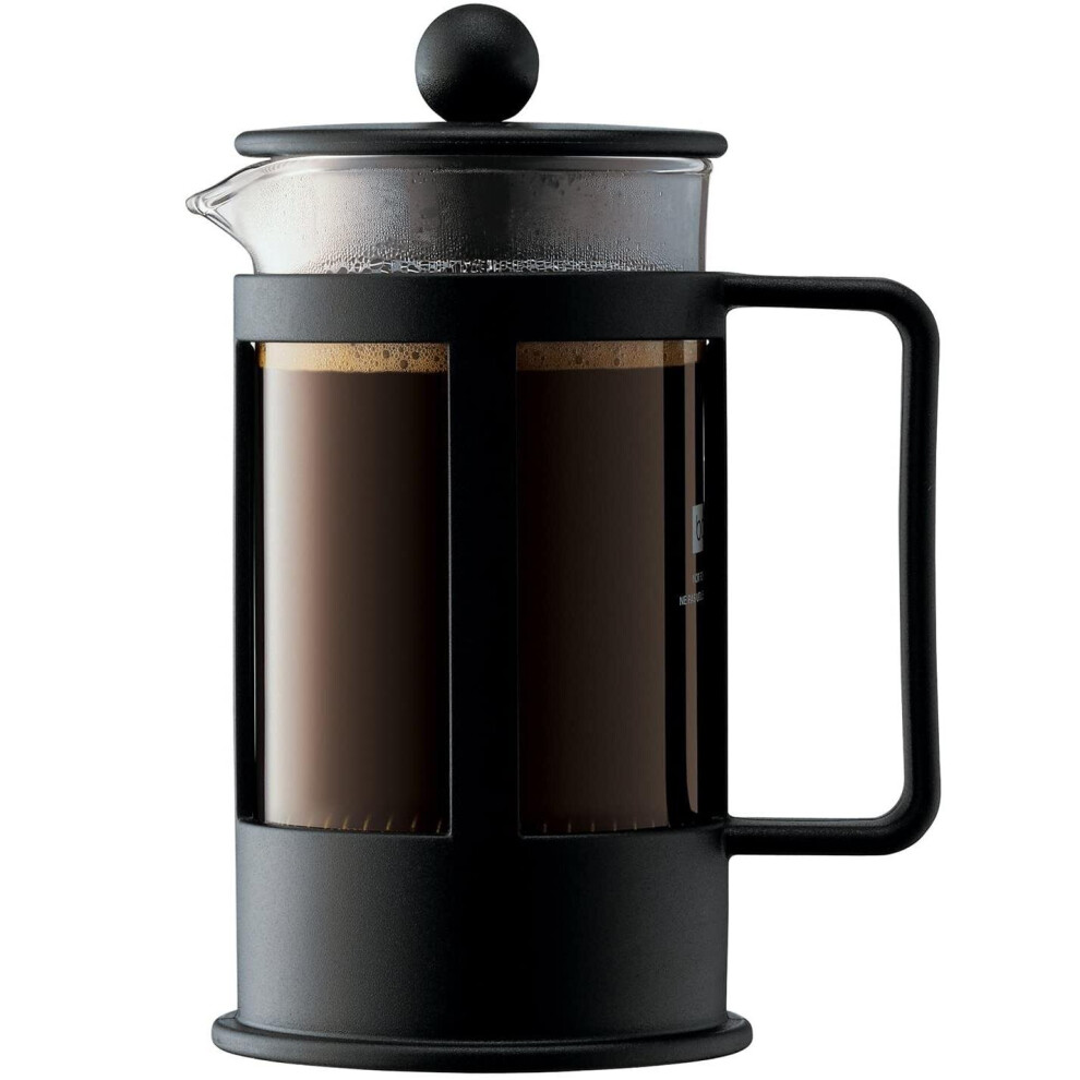 BODUM Kenya 3 Cup French Press Coffee Maker, Black, 0.35 l, 12 oz