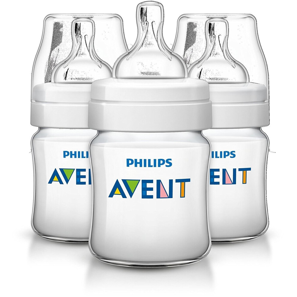 Philips Avent  Classic+ Feeding Anti-colic Bottle 125ml/4oz (3 Pack) Scf560/37