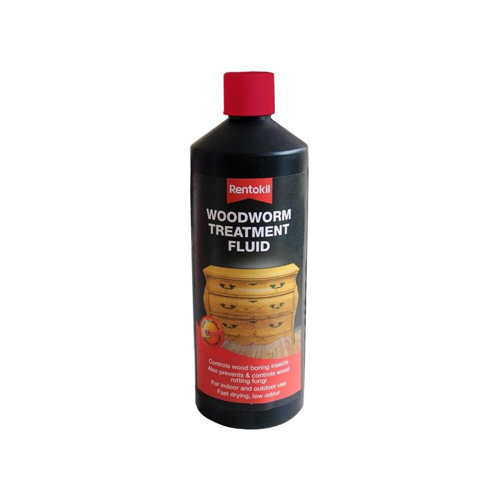 Rentokil Woodworm Treatment Fluid 1L Pwt100