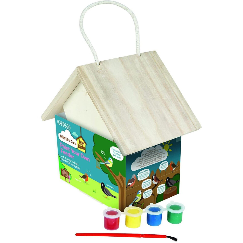 Gardman Bird Paint Your Own Feeder, Multi-Colour, 15 x 18 x 19 cm