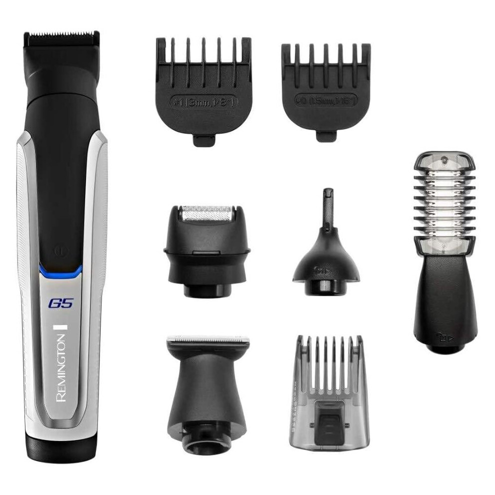 Remington Graphite G5 Mens Electric Trimmer, All-In-One Male Grooming Kit For Beard, Body And Nose Hair, Pg5000