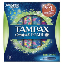 Tampax Pearl Compak Super Tampons Applicator 8X (12 x 8s)