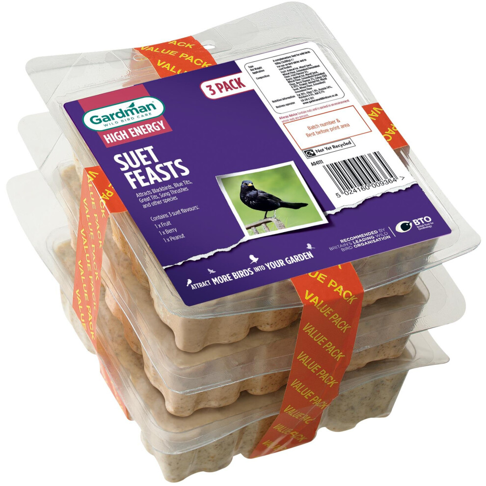 Gardman Suet Feast Triple Pack A04111D
