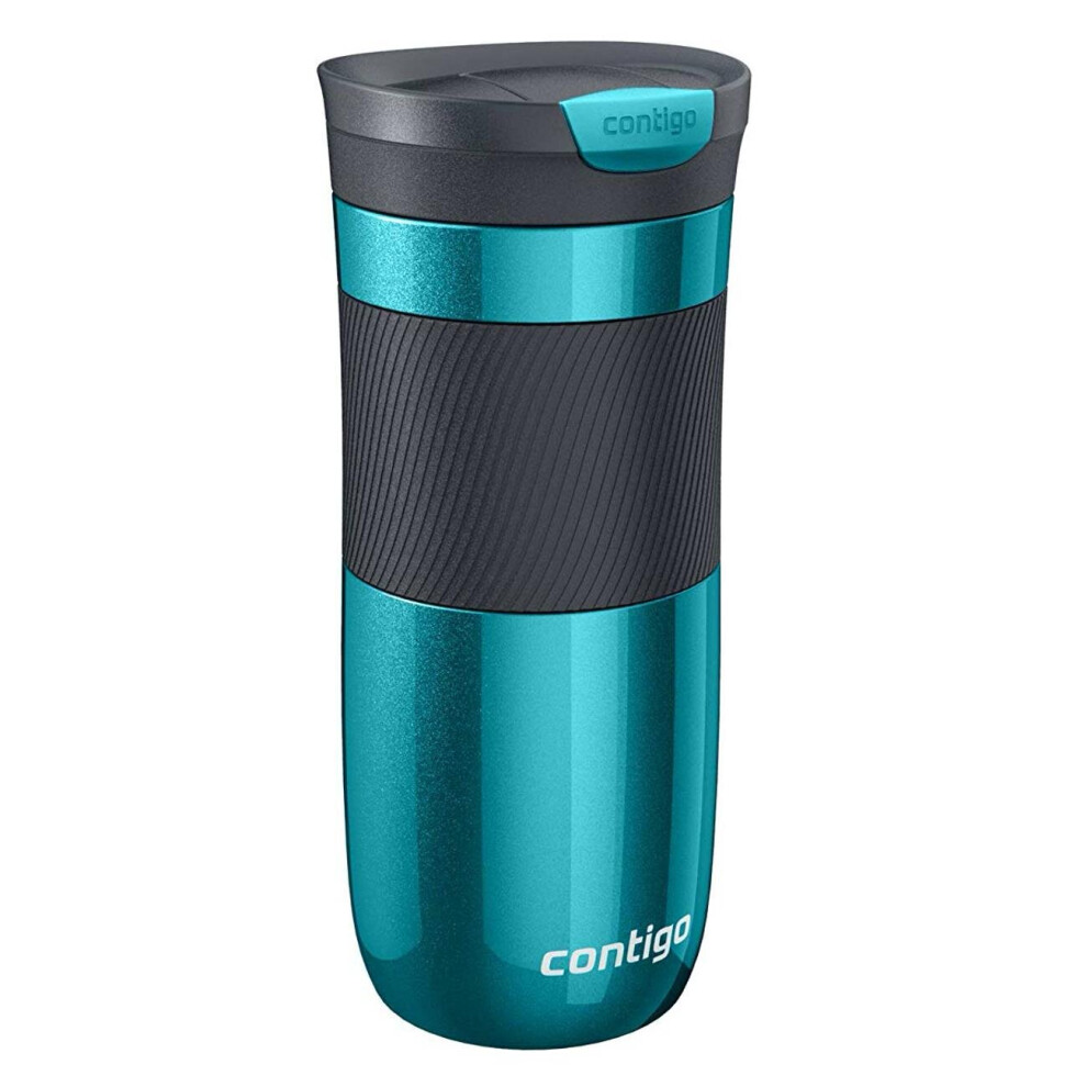 Contigo Byron Snapseal Travel Mug, Stainless Steel Thermal mug, vacuum flask, leakproof tumbler, coffee mug with BPA free Easy-Clean Lid, 470 ml, Bisc