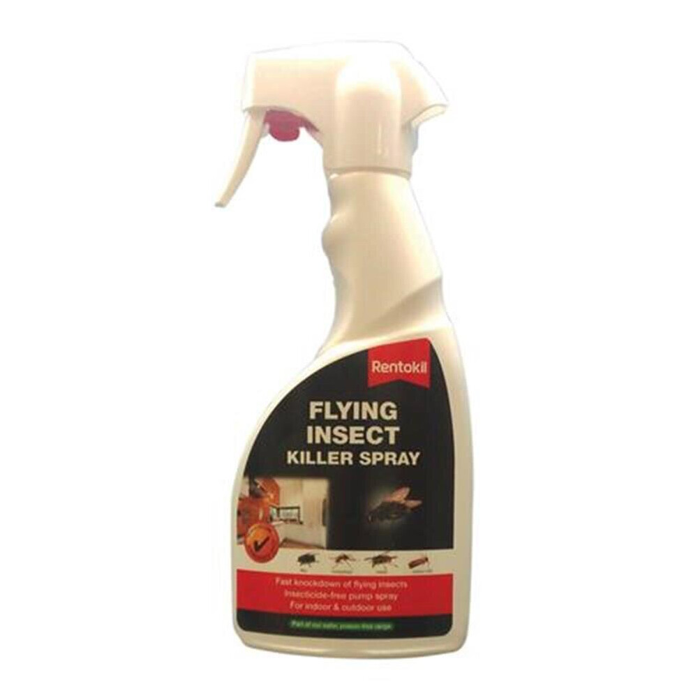 Rentokil Flying Insect Killer Spray Pso52 - Indoor/Outdoor, Kills Flies, Mosquitoes, Wasps & Moths, Ready-To-Use