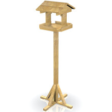Peckish Wooden Everyday Bird Table, Wise Stable Base, Easy Assembly - 100% Wood
