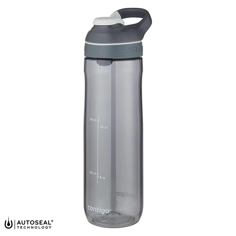 Contigo Cortland AutoSeal 720ml Water Sports Gym Bottle Spill-Proof - Smoke Grey