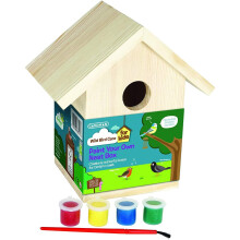 Gardman A01910 Kids Paint Your Own Wild Bird Nest Box - Natural