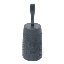 Addis Rattan Toilet Brush with Holder with Cleaning Detergent Dispenser Charcoal