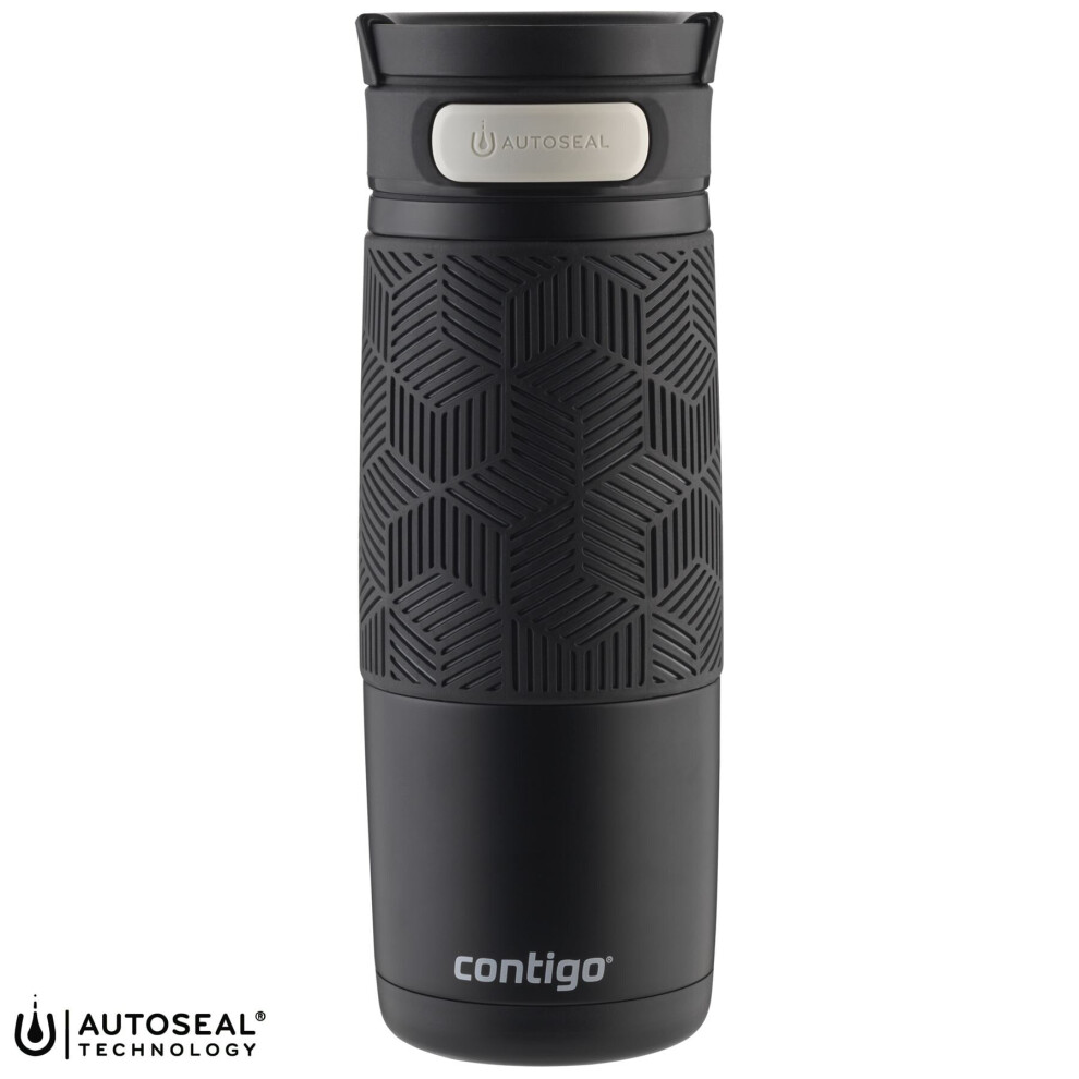 Contigo Transit Autoseal Travel Mug, Stainless Steel Thermal Mug, Vacuum Flask, Leakproof Tumbler, Coffee Mug with BPA Free Easy-Clean Lid, Matte Blac